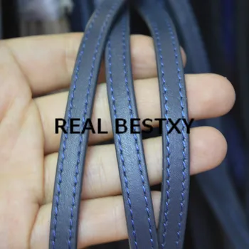 

REAL BESTXY 5m/lot 8*1.5mm navy sewing thread leather ropes cords for bracelets necklace making jewelry leather cords materials