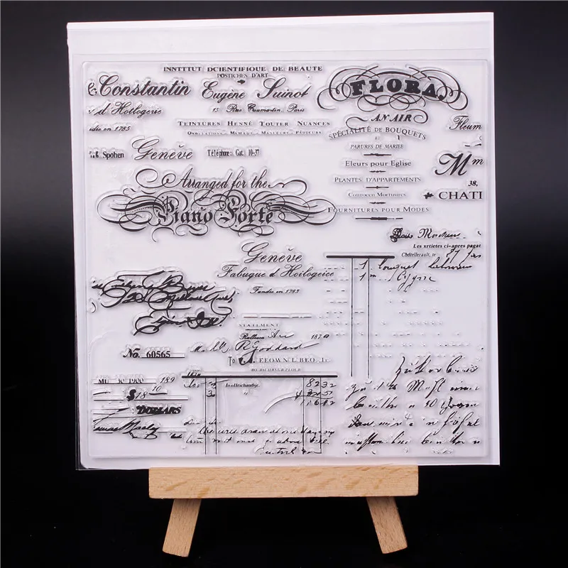 

Rubber Silicone Clear Stamps for Scrapbooking Tampons Transparents Seal Background Stamp Card Making Diy character