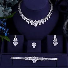 JaneKelly Роскошные Искрящиеся блестящие кубические серьги-подвески с Цирконом ожерелье тяжелые украшения для ужина Sst свадебные аксессуары для одежды