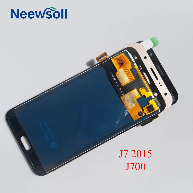 Для Samsung Galaxy J7 2015 J700 J700F J700M J700H ЖК-дисплей с кодирующий преобразователь сенсорного