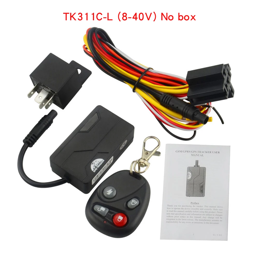 High Quality GPS311C TK311C GPS Tracker for Car Motorcycle Cut off the Oil and Power System Movement alarm Waterproof grade IP67 gps location tracker GPS Trackers