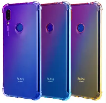 

100pcs/lot free Gradient Shockproof Soft TPU Case for Xiaomi 9T 9TPro Redmi k20 k20Pro Redmi GO 7A Note 8Pro Note 8 Note 6Pro