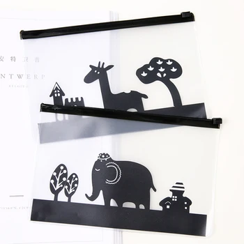 

R22 Kawaii Clear Cute Animal PVC Pen Bag Pencil Case Storage School Supplies Ctreative Stationery Cosmetic Case Makeup Phone Bag