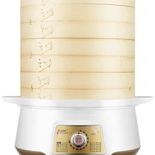 Бамбуковый пароход для приготовления пищи Padel электрическая жидкость многофункциональная Автоматическая отключение питания домашняя Кастрюля со спуском пара кухонная посуда