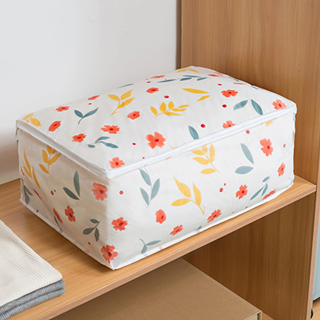 PEVA цветочный геометрический принт одеяло сумка для хранения пылезащитный влагостойкий Шкаф Одежда Одеяло организовать чехол