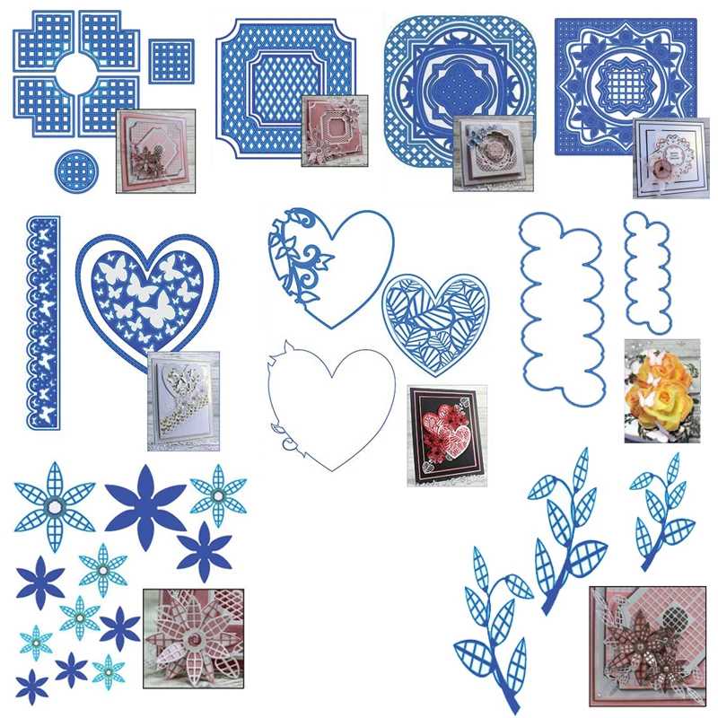 

2019 Dies Wild Flower Leaf Frame Metal Cutting Dies Stencils For DIY Scrapbooking Decoration Embossing Supplier Handcraft Die