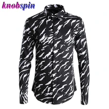 Брендовая камуфляжная рубашка с принтом мужские черные тонкие мужские рубашки с длинным рукавом деловые мужские рубашки плюс размер Чистый хлопок