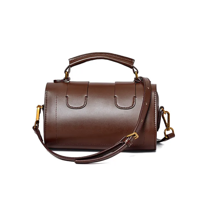 

3 New 2019 female bag simple nostalgic Messenger B1135 190419 bobo bag