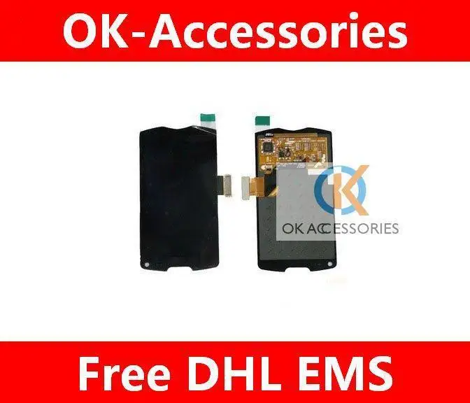 

Black Color Assembly display lcd touch screen digtizer for Samsung S8500 wave 10pcs/lot free shipping by DHL EMS
