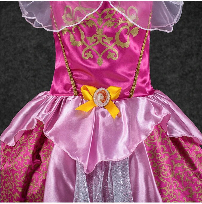 Летнее платье для девочек; платье принцессы Золушки, Белоснежки, Рапунцель, Авроры; Детский карнавальный костюм; детская одежда; Vestido