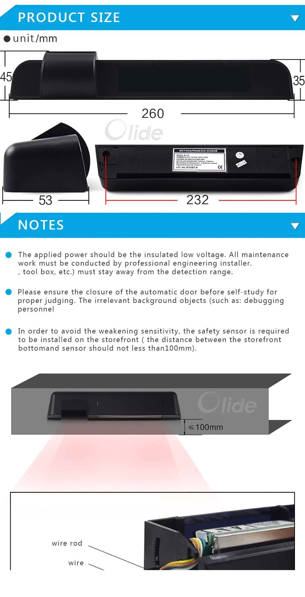 Microwave Active Infrared Safety Sensor 7