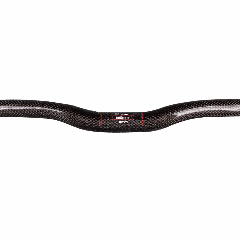 NO 3K gloss Full Carbon Mountain Bike Bicycle Handlebar 25.4*42/44/46/48/50/52/54/56/60/70cm Carbon MTB Flat Rise Handlebar