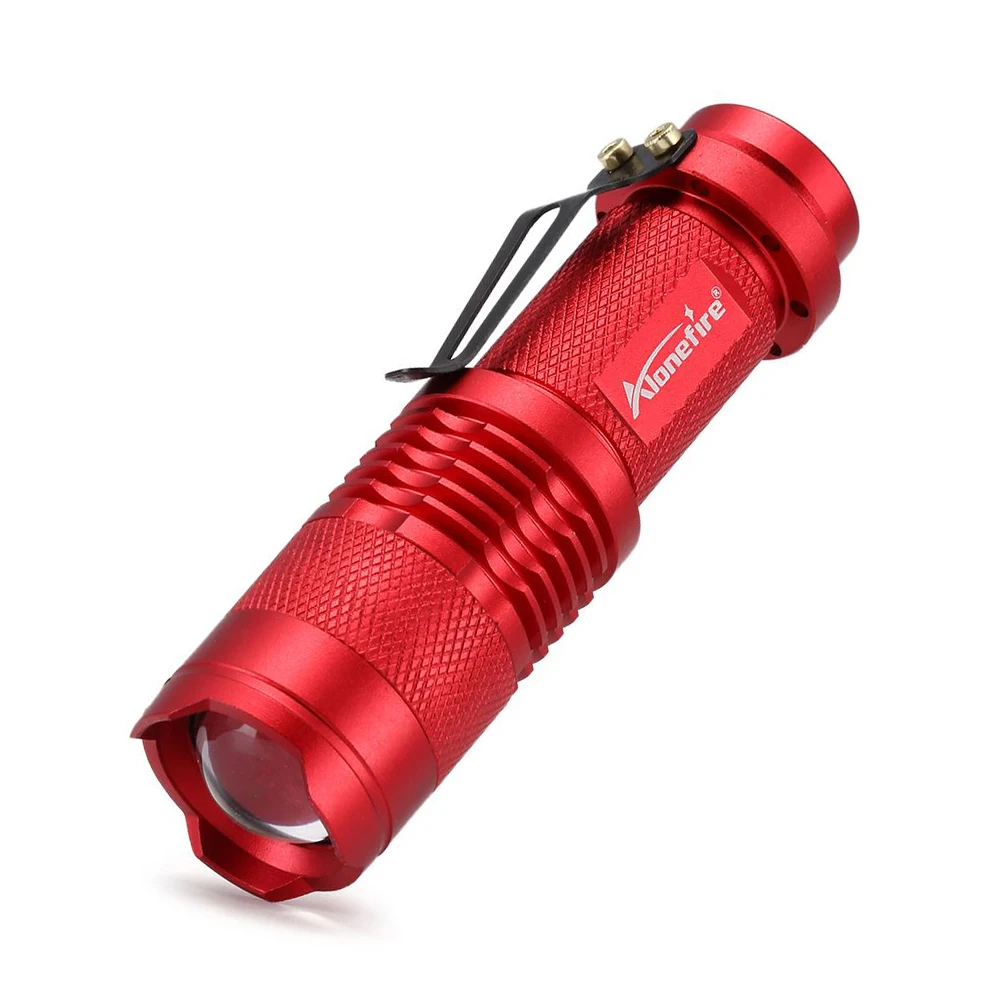 AloneFire SK68 красный светильник, светильник-вспышка, красный Охотничий Тактический фонарь, пчелы, рыболовные кровеносные сосуды, отель, камера, детектор, светильник, AA батарея