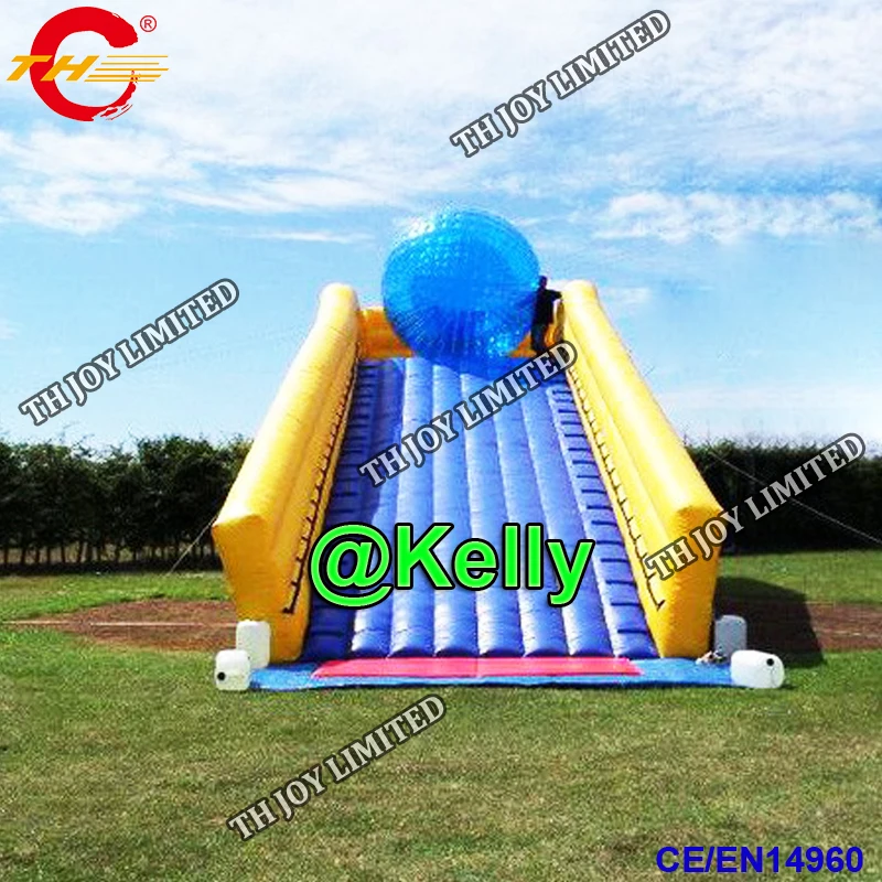 free air shipping professional Inflatable zorb ball ramp for sale