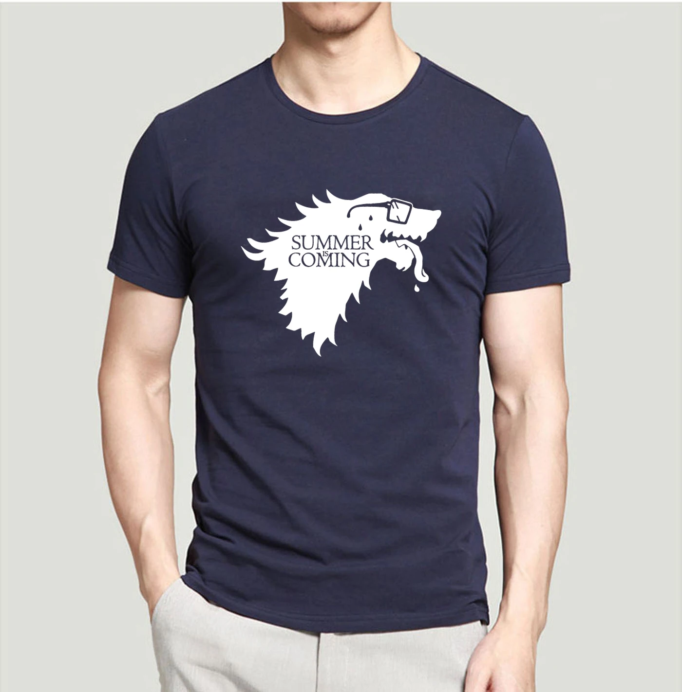 

Creative T Shirts Game Of Thrones Summer Is Coming Printed Funny T-Shirts 2019 New Summer 100% Cotton Men Tops Tees For Fans
