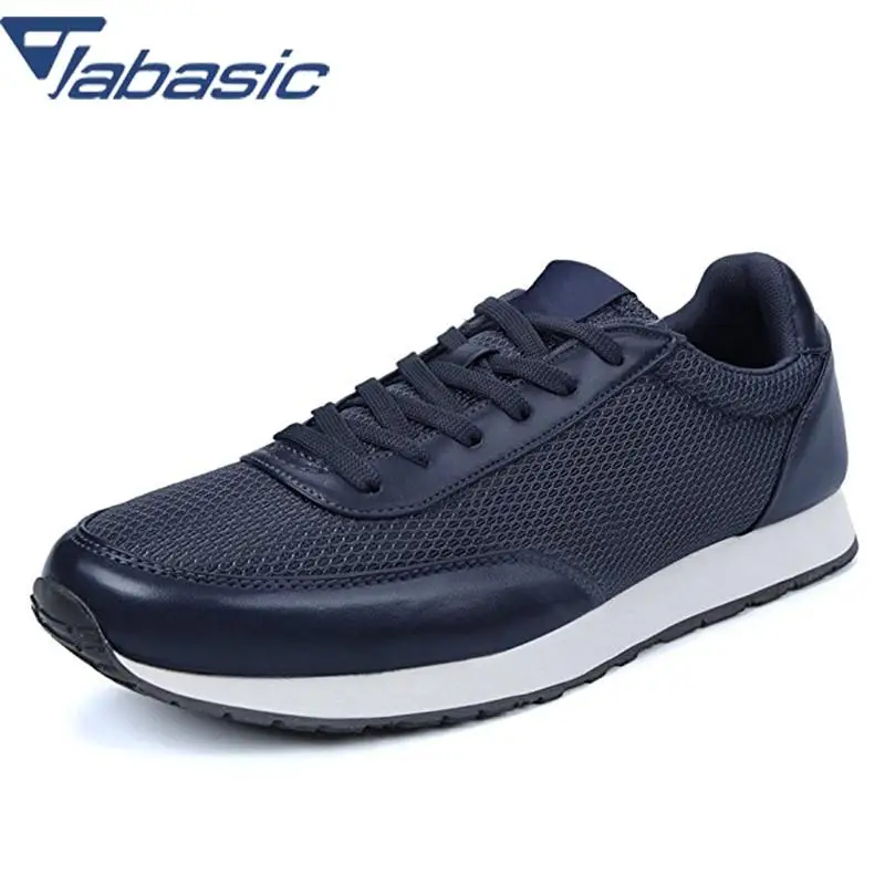 JABASIC кроссовки 2018 Фирменная Новинка Lace-up Mesh Pu Patchowrk легкая спортивная обувь Для