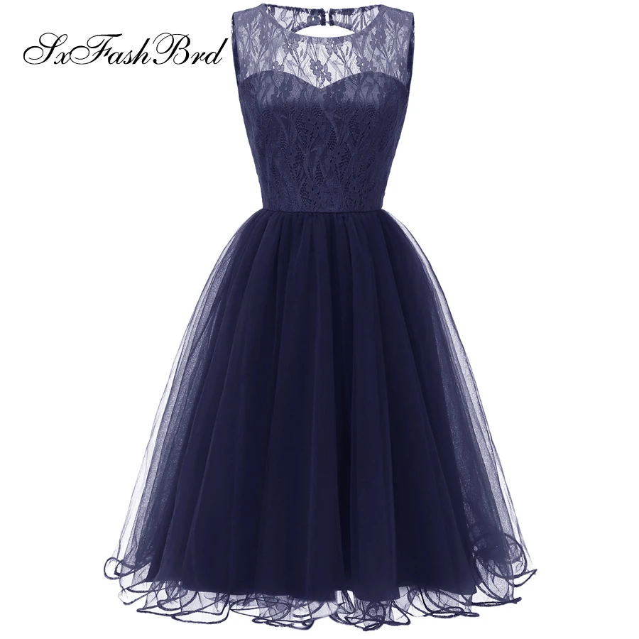 

Vestido De Noche Festa Longo O Neck A Line Tulle Formal Elegant Dresses Mini Short Women Evening Dresses Party Prom Dress