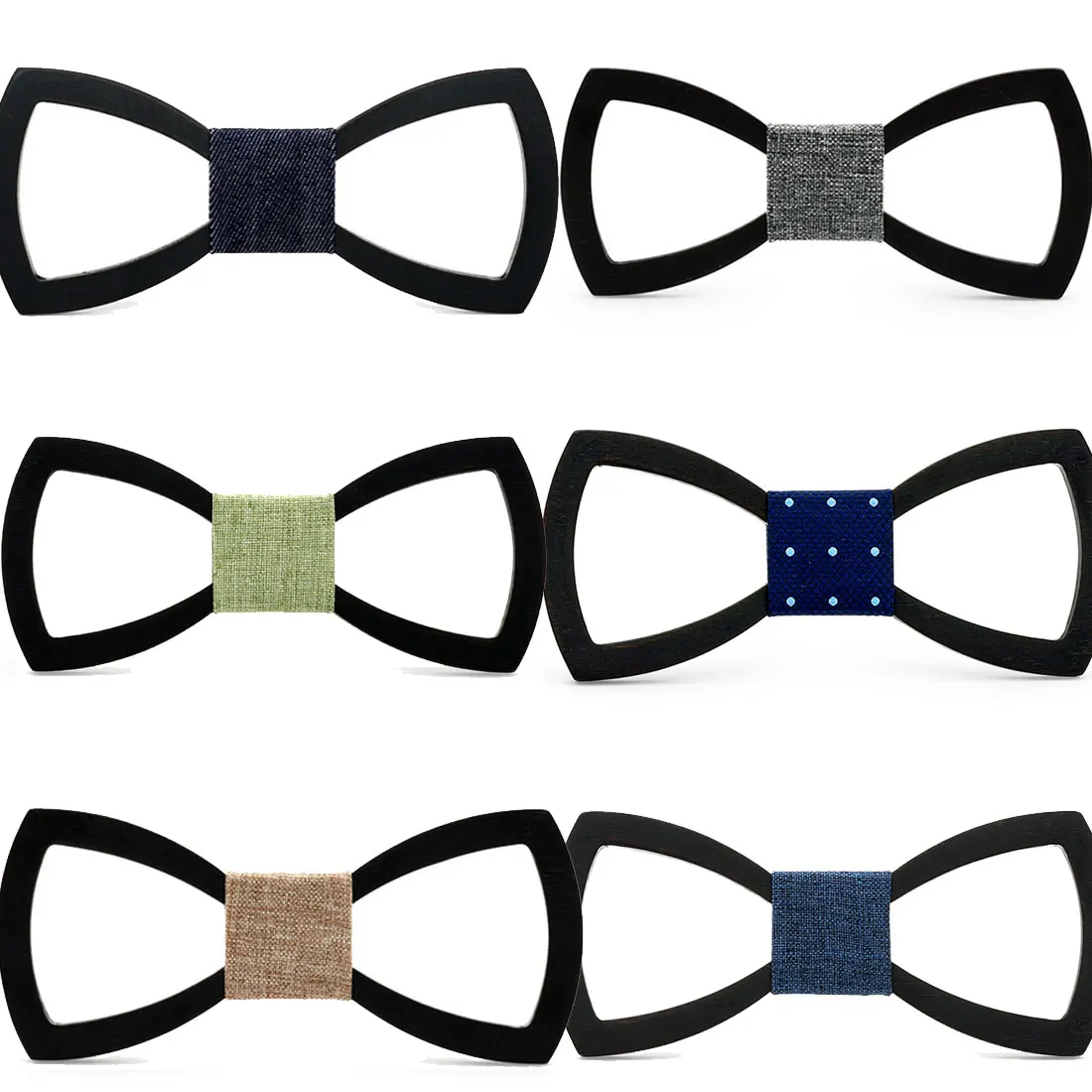 

Unique Fashion Western Special Wood Gentleman Bow Ties Handmade Butterfly Wedding Party Bow Ties Butterfly Wooden Tie for Man