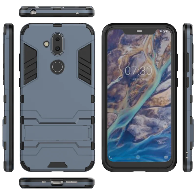 Чехол для Nokia 8 1 Роскошный Жесткий противоударный чехол с роботом телефона 7 Plus X7