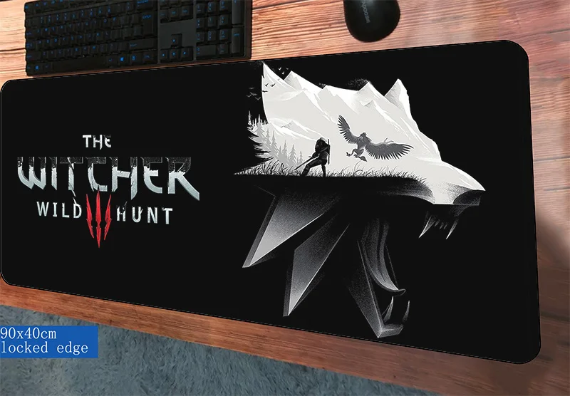 

witcher padmouse 900x400x3mm gaming mousepad game cheapest mouse pad gamer computer desk High quality mat notbook mousemat pc