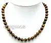Small 6mm Round brown Natural Tiger's Eye 17