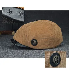 Мужские и женские однотонные ветрозащитные теплые береты, удобные вельветовые береты с утиным язычком, повседневные кепки с козырьком в стиле ретро