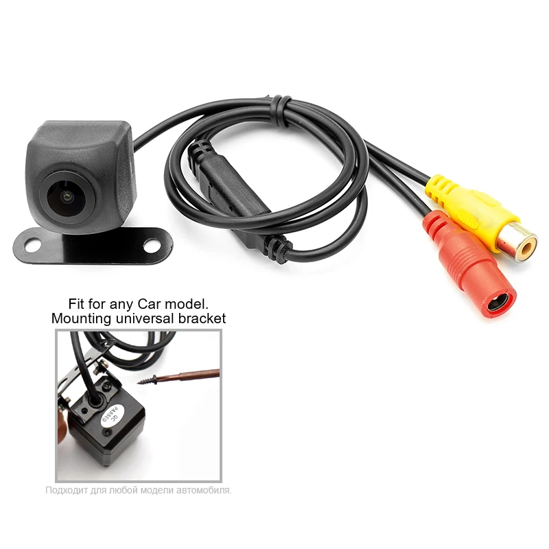 Universal HD 170 Degree Wide Angle Fisheye Lens Rear View Reversing Vehicle Camera Built-in Dynamic Guiding Line fit for Any Car