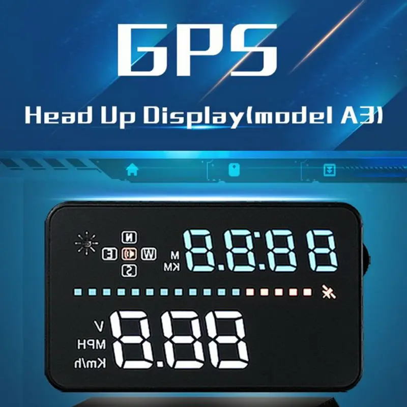 Универсальный автомобильный HUD 3.5 дюймов A3 транспортных средствах авто Head Up