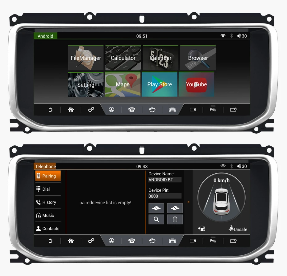 KANOR android 7,1 аудио плеер радио для Land Range Rover Evoque- GPS с поддержкой Bluetooth Навигация mp3 2 ГБ+ 32 ГБ