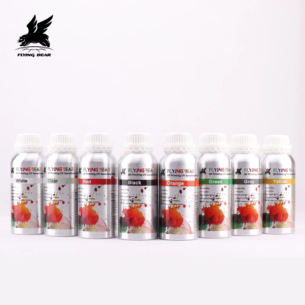

FlyingBear High and quality Cheap 500ML 405NM Resin DLP Printer Resin SLA 3D Printer Resin