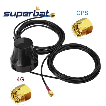 

Superbat Vehicle Truck RV GPS 4G LTE Thru Hole Screw Mount Combined Antenna for GPS Navigation Head Unit Car Telematics Mobile