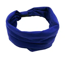 Женская модная эластичная хлопковая тканевая лента для волос повязка на голову для йоги спортивных упражнений