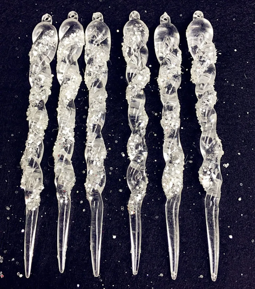Pack Of 12 Clear Acrylic Hanging Icicle Ornaments For Christmas Tree Wedding Parties Decoration 5 Inch 9 Inch Ornaments For Christmas Ornaments For Weddingchristmas Ornaments Icicles Aliexpress