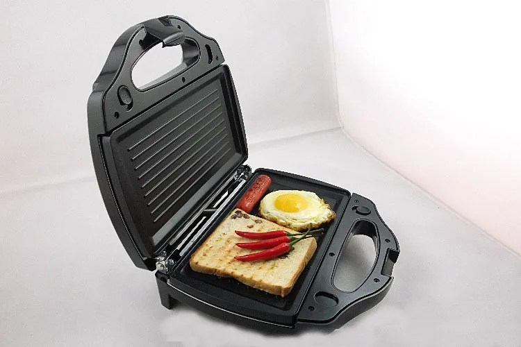 ¡Caliente! Seguridad de temperatura ajustable control Sandwich Maker 220V eléctrica máquina de gofres de electrodomésticos de cocina herramientas - 3