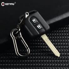 Пульт дистанционного ключа KEYYOU для Nissan Pathfinder Qashqai Micra Navara Almera Note 05-14 Сменный Чехол Fob 2 кнопки ключа автомобиля