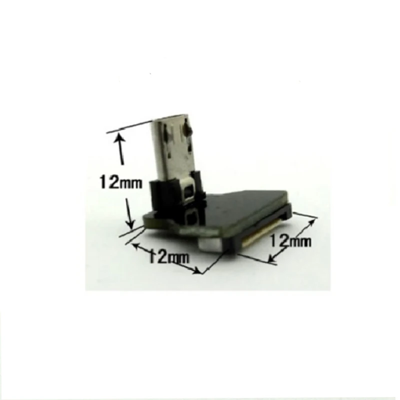 Type D Micro USB right angle down Male Size