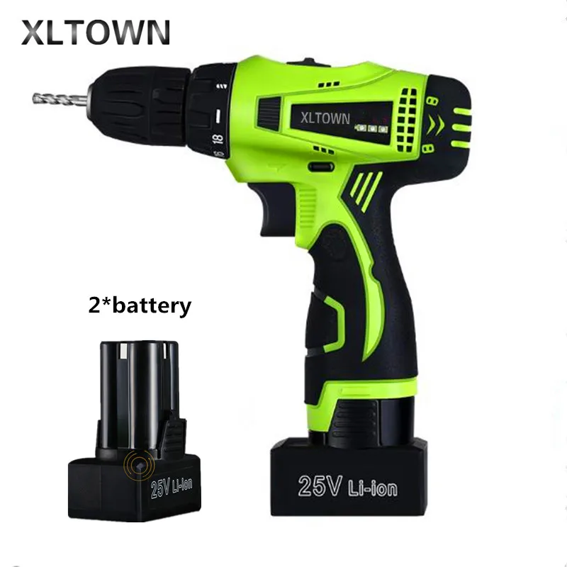 Xltown the new 25v two speed font b rechargeable b font lithium font b battery b