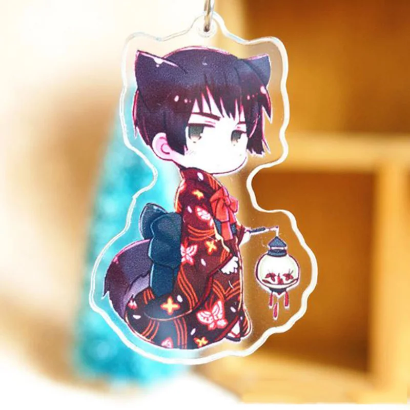 

1 Pc Pretty Anime Axis Power Hetalia Acrylic Keychains Bag Pendant Keyrings Cosplay Figure Toys Gift