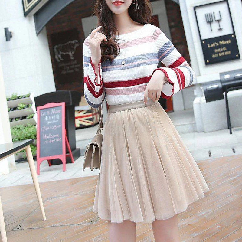 

New Women Skirt Fashion Tulle Skirt Girls Pink Skirt Tutu Lolita Petticoat Bridesmaids Vintage Midi Skirt Saias Faldas Plus Size