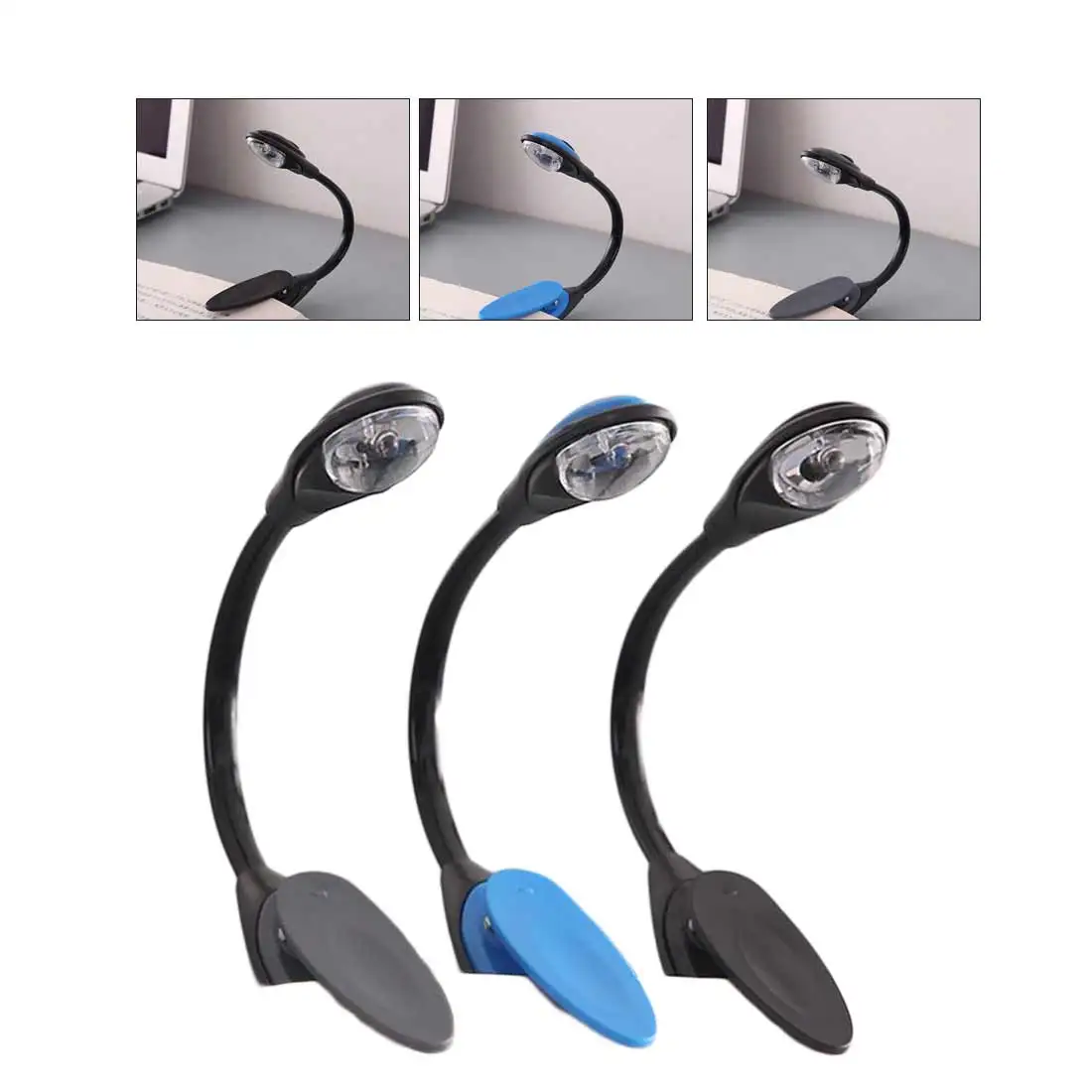 

Led Book Light Mini Clip-On Flexible Bright LED Lamp Light Book Reading Lamp For Travel Bedroom Book Reader Christmas Gifts