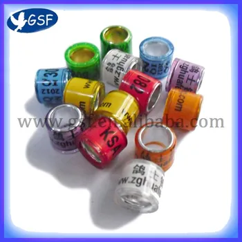 

Bird foot rings with material plastic aluminium core hot selling