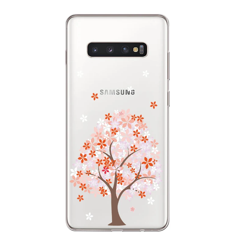 Ciciber Вишневое дерево для samsung Galaxy S9 S10 S8 S10+ плюс S10e крышка чехол для телефона из мягкого ТПУ с рисунком Чехлы для S7 S5 S6 Edge mini Fundas Coque