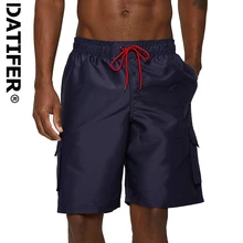 Datifer мужские пляжные шорты новые летние пляжные шорты-бермуды серфинг плавание шорты боксеры с эластичной резинкой на талии DC06
