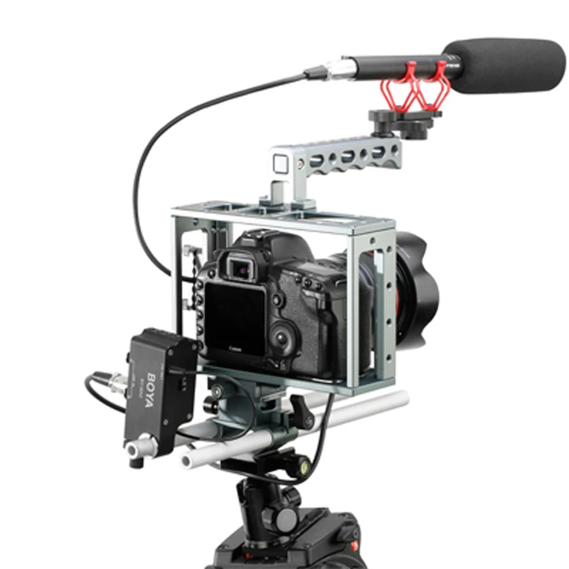 Двухканальный XLR аудио микшер BOYA для Canon EOS Nikon sony Panasonic DSLR SLR камера DV видеокамера XLR вход микрофон 3,5 мм TRS выход