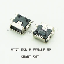 10 ШТ. Короткие Тип SMD разъем Мини-usb Разъем Micro USB 5pin тип B Женский Джек Для Мобильного Телефона Micro USB Джек разъем