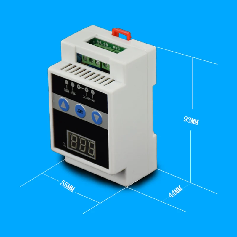Din термостат с датчиком температуры AC 90-250 В направляющая терморегулятор цифровой регулятор температуры охлаждения