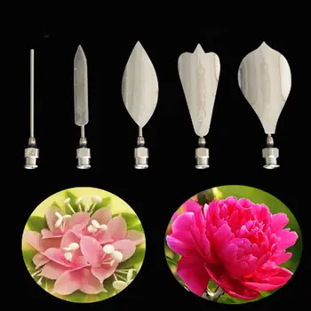 

5PCS Flower 3D Jello Jelly Art Needles Tools Jelly Cake Gelatin Pudding Nozzles