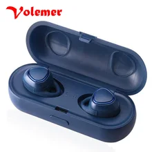 On sale Volemer Wireless Bluetooth headphones TWS sports waterproof mini bluetooth headsets with charge / storage box for IOS Android
