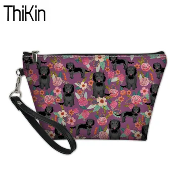 

THIKIN Women's Make Up Pouch Cockapoo Printing Cosmetic Cases Ladies Function Wash Kit Bags for Females Makeup Bag Organizer