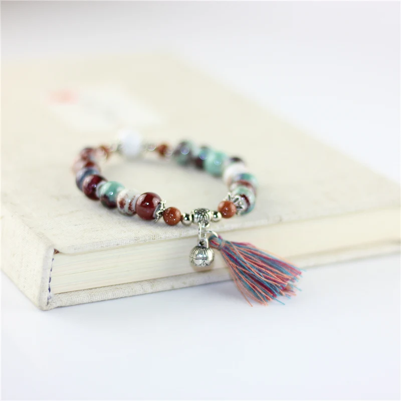 

Tassels DIY Boho Ceramic Bracelets Gift Original jewelry bracelets&bangles drop shipping fashion bracelet